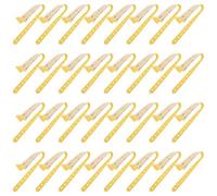 PLAFOPE 100 Pulseras De Identificación Para Hombre Ideales Para Hospitales Y Eventos Fabricadas En Pvc Amarillo