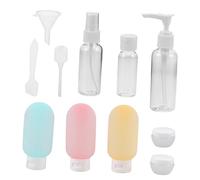 PLAFOPE 11 Piezas Botellas de Cosméticos de Viaje Kit de Contenedores Portátiles para Líquidos Botellas Vacías Rellenables para Loción Productos de Cuidado Piel para Viaje Contenedor