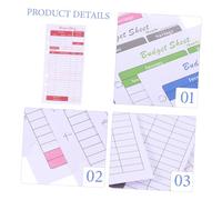 PLAFOPE 12 hojas Cartas de Presupuesto Portátiles con Recargas de Carpeta de Control de Gastos Papel Extra Grueso para Planificación Financiera Personal y Seguimiento Diario