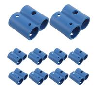 PLAFOPE 12 Piezas 12 Abrazaderas en Forma de 8 para Silla de Inodoro, Clips de Plástico para Tubo de 27,5 MM y 22 MM, Soporte de Montaje para Asiento Elevado, Accesorios para Personas