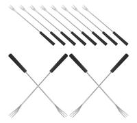 PLAFOPE 12 Tenedores de Fondue de Acero Inoxidable Mango Ergonómico y Resistente al Calor para Cocina y Hotel, Accesorios Portátiles para Frutas y Postres