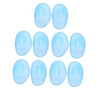 PLAFOPE 12piezas Protector Auditivo De Silicona Para Salón Herramienta De Protección Auditiva Azul Para Tinte De Cabello Protege Las Orejas Proceso De Coloración