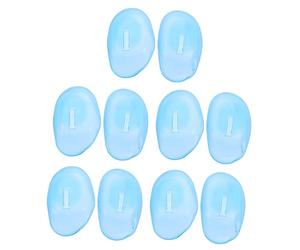 PLAFOPE 12piezas Protector Auditivo De Silicona Para Salón Herramienta De Protección Auditiva Azul Para Tinte De Cabello Protege Las Orejas Proceso De Coloración