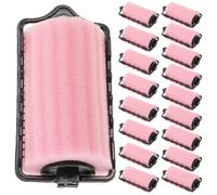 PLAFOPE 18 Piezas Rulos Calor para Cabello Fino y Delgado Rodillos Rizos Suaves para Mujeres Accesorios de Peinado para Dormir Diámetro Color Rosa Diseño Elegante Forma de
