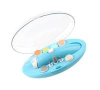 PLAFOPE 1juego Kit De Pulido De Uñas Eléctrico Portátil Para Bebés Adultos y Mascotas Cargador Usb Luz Luminosa y Material Cortauñas Seguro y Silencioso