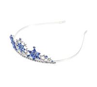 PLAFOPE 1pieza Diadema De Para Tocado Decorativo De Aleación Para Fiestas De Cumpleaños Accesorio De Festival Color Azul