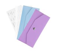 PLAFOPE 2 Juegos Monederos de Reutilizables PU para Mujer Organizador Compacto para Billetes y Monedas con Etiquetas Resistente al Agua Cierre Seguro Colores y Turquesa