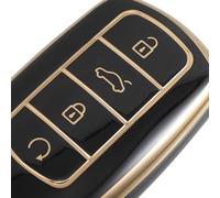 PLAFOPE 2 Piezas Funda Llaves Coche TPU Resistente Compatible con Chery Little Ant Protector Antirrayaduras Carcasa Mando Repuesto Negro y Verde