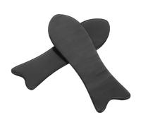 PLAFOPE 2 Piezas Gua Sha Facial Scraping Stick Buffalo Horn Muscle Scraper Tool With Thickened Edges For Eye Bags And Facial Massage Portable Skin Care Massager For Puffiness And Fine