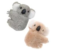 PLAFOPE 2 piezas Pinzas para Cabello Mujer Koala Unidades Pequeñas Clips de Pelo Antideslizantes Colores y Gris Accesorios de Moda para Fiestas y Uso Diario