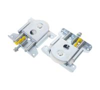 PLAFOPE 2 Piezas Ruedas para Puerta Corredera de Armario Diseño de Pista de Precisión y Durabilidad Resistente, Accesorio Funcional de Plástico y Hierro para Muebles