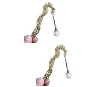 PLAFOPE 2 Uds Marcapáginas Pasador De Pelo De Perla Horquilla Con Forma De Dragón Clips De Perlas Para El Cabello Marcador De Libro Brillante Horquilla Clips Metálicos Para El Cabello