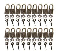 PLAFOPE 20 Candados Vintage de Aleación de Zinc con Llave, Mini Cerraduras Antirrobo para Cajones y Cuadernos, Diseño Elegante y Retro para Uso Decorativo