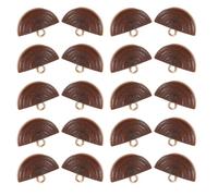 PLAFOPE 20 Piezas Abrigo Estilo Vintage Botones De Madera Botones Para Coser Botón Con Gancho Accesorios De Costura Coffee
