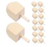 PLAFOPE 20 Unidades Dreidles de Madera sin Pintar para Hanukkah Juguetes Tradicionales para Manualidades y Familiares para Actividades Escolares y Fiestas