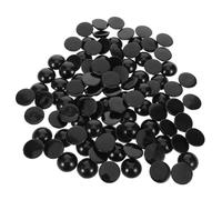 PLAFOPE 200 Piezas Half Round Flat Back Doll Eyes Plastic Eyeball Beads For DIY Stuffed Animals Amigurumi Plush Doll Making Supplies