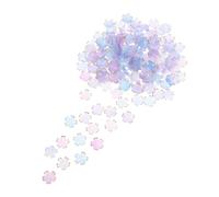 PLAFOPE 200 Piezas Tapas de Cuentas de Flores Acrílicas Degradadas con Pétalos de Puntas Espaciadoras para Pulseras Collares y Manualidades de Bisutería Accesorios para Hacer Joyas