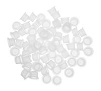 PLAFOPE 200 tapones para salero y pimentero de plástico transparente de 18 mm, tapas de repuesto para botellas, macetas, tuberías y artículos de cocina, 28 dientes.