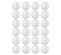 PLAFOPE 24 Piezas Bolas de Espuma Blanca para Manualidades Escolares Esferas Blandas de Poliestireno para Proyectos de Arte y Decoración DIY Casa y Escuela