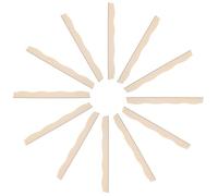 PLAFOPE 24 Piezas Listones Madera sin Pintar Borde Ondulado para Marco Armario Decoración Pared y Ventana Bricolaje Renovaciones Hogar Oficina