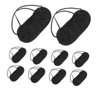 PLAFOPE 24piezas de Protección Solar para Ojos Negro con Banda Elástica para Dormir Antifaz para Vuelos Cubierta para Sombra de Ojos Que Bloquea la Luz para Fiestas y Viajes Avión