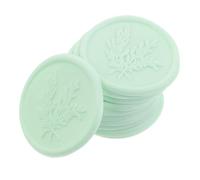 PLAFOPE 25 Piezas Pegatinas Autoadhesivas de Sello de Cera Verde Degradado con Diseño Floral Adhesivos Decorativos para Sobres Invitaciones de Boda y Manualidades DIY