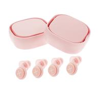 PLAFOPE 2juegos Tapones Antirruido De Silicona Reutilizables Invisibles y Ajustables Para Dormir Estudiar y Conciertos Funda De Almacenamiento