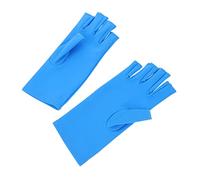 PLAFOPE 2pares Guantes De Manicura Uv Para Protección Solar Guantes Largos Dedos Expuestos Para Tratamientos De Uñas Material Spandex