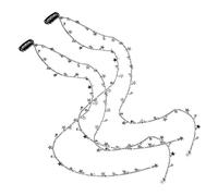 PLAFOPE 2piezas Cadena De Pelo Con Estrellas y Borlas Para Mujer Clip Para Extensiones y Trenzas Accesorios De Cabello Ligero y Fácil De Usar Para Estilo Elegante