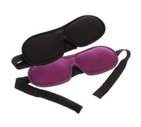 PLAFOPE 2piezas Capucha Ojos De Espuma Memoria Negro y Morado Antifaz Para Dormir Para Viajes y Descansos Diurnos