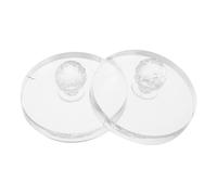 PLAFOPE 2piezas Herramienta de Prensado de Polvo Reutilizables para Sombras de Ojos Rubor Cejas y Iluminador Plantillas de Plástico para Prensar Polvos Cosméticos para Restaurar