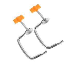 PLAFOPE 2piezas Repuesto Clip de Sujeción para Máquina de Hacer Pasta Accesorio Metálico Duradero Compatible para Mantenimiento y Reparación de Máquinas de Espaguetis Manuales