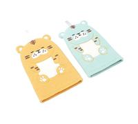 PLAFOPE 2piezas Toallas De Baño Dibujos Animados Manoplas De Baño Algodón y Poliéster Absorción y Limpieza Infantiles Diseño Divertido Fácil De Usar