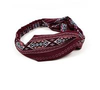 PLAFOPE 3 piezas Diademas Anchas Elásticas Bohemias Deportivas para Mujer de Azul Azul Marino y Rojo Oscuro Accesorio Cómodo y Ligero para Yoga Fiesta y Uso Diario