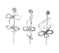 PLAFOPE 3 Piezas Pasadores Vikingos para Mujer Horquillas de Aleación Retro con Diseño Calado Accesorios para Peinados Recogidos Tradicionales y Chignons Elegantes