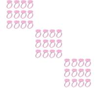 PLAFOPE 300 Piezas anillo de pestañas anillos de pigmento pegamento para pestañas accesorios maquillaje extensiones de pestañas copas de anillo de taza de anillo bordada rosa