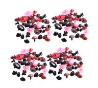 PLAFOPE 300 Piezas Narices de Plástico Seguras para Muñecas DIY Accesorios para Peluches y Osos de Felpa Colores Mixtos para Manualidades