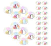 PLAFOPE 3000 Piezas Diamantes de Imitación Planos Redondos de Resina para Decoración de Uñas Dijes Brillantes para Manicura Accesorios para Manualidades y Arte Nail Charm Rhinestones