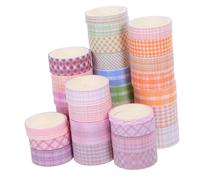 PLAFOPE 32 Rollos De Cintas Washi Decorativas Para Álbumes De Recortes Diarios Cinta De Enmascarar Cinta Decorativa Con Borde