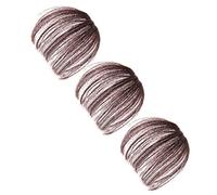 PLAFOPE 3piezas Flequillo Postizo Clip Para Mujeres Flequillos Falsos De Aire Naturales Extensiones Reutilizables y Lavables Para Bodas Halloween y Fiestas De Tema