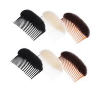 PLAFOPE 3piezas Peine Cabello Esponjoso para Mujer Herramienta para Aumentar Volumen al Cabello Insertos Invisibles Base para Moño Accesorios de Peinado para Niñas Peines Voluminizadores