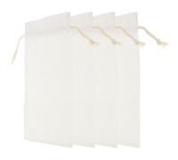 PLAFOPE 4 Piezas Bolsa de Lino para Botellas de Vino con Cordón Reutilizable Sublimación para Fiestas y Regalos