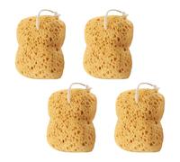 PLAFOPE 4 Piezas Depurador de Baño Esponjas Exfoliantes para Adultos y Embarazadas Esponja de Ducha Suave para Eliminar Piel Muerta Natural para Corporal