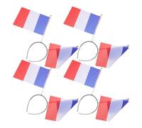 PLAFOPE 4 Piezas Diadema Deportiva Ultraligera Bandera para Celebraciones Internacionales y Días de Partido, Diseño Vibrante y Rápido de Poner para Chicas
