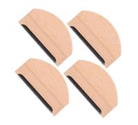 PLAFOPE 4 Piezas Quitapelusas para Suéteres y Cachemira Quitapelusas Manual Portátil Peine de Madera para Ropa para Prendas de Punto y Lana