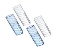 PLAFOPE 4piezas Caja Multiusos Para Discos De Algodón Hisopos Palillos De Dientes y Cuerdas Pelo Organizador Compacto y Elegante