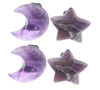 PLAFOPE 4piezas Clips De Aire Para Automóvil Diseño De Forma De Luna y Decoración De De Aire Para Dashboard Adorno Para Coche