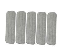 PLAFOPE 5 Piezas Fregona Plana Paño De Fregona Fregar Almohadillas Reutilizables Para Trapear Reemplazo De La Almohadilla Del Trapeador Mojado y Seco Fibra El Perezoso