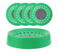 PLAFOPE 5 Suministros para Aves en Descanso y Anidación para Cría de de Plástico Reutilizables Alfombra Antideslizante Color Verde