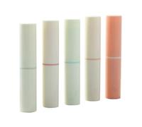 PLAFOPE 5 Tubos de Bálsamo Labial Vacíos de Plástico 4g para Mujeres, Envases Prácticos y Reutilizables para Almacenamiento Diario y DIY